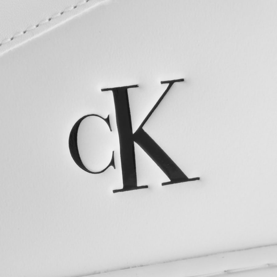 Image number 4 for Calvin Klein Classic Cupsole Trainers White