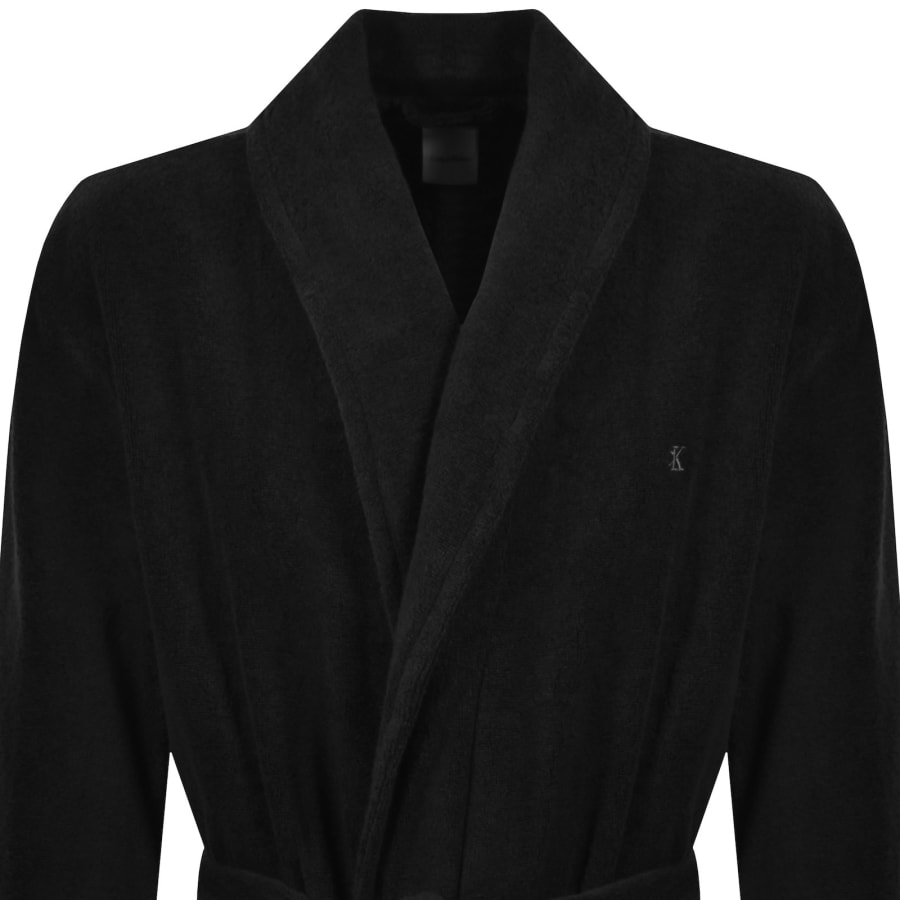 Image number 2 for Calvin Klein Dressing Gown Black