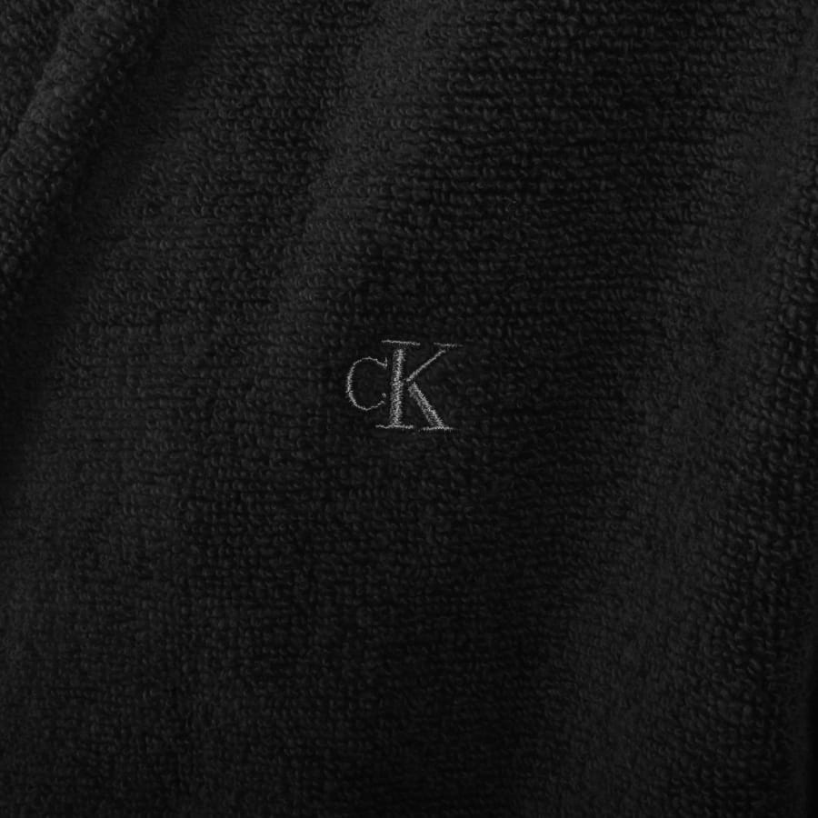 Image number 3 for Calvin Klein Dressing Gown Black