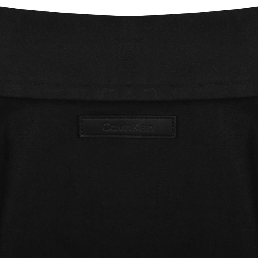 Image number 4 for Calvin Klein Twill Cotton Overshirt Black