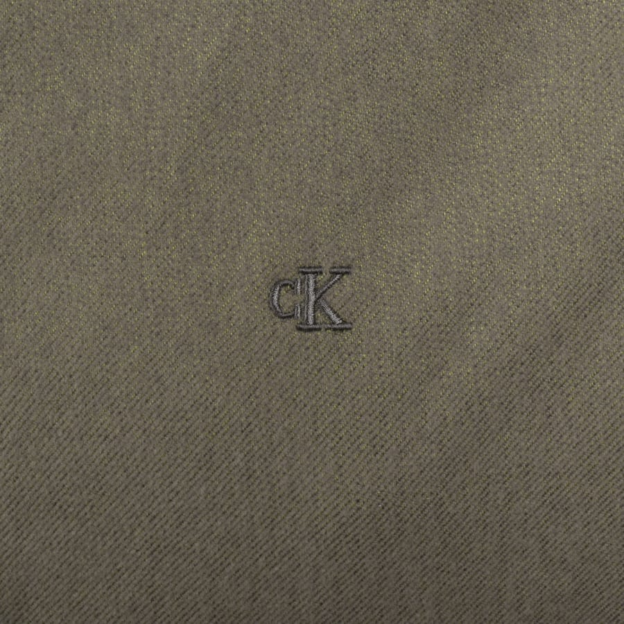 Image number 3 for Calvin Klein Easy Fit Flannel Shirt Green