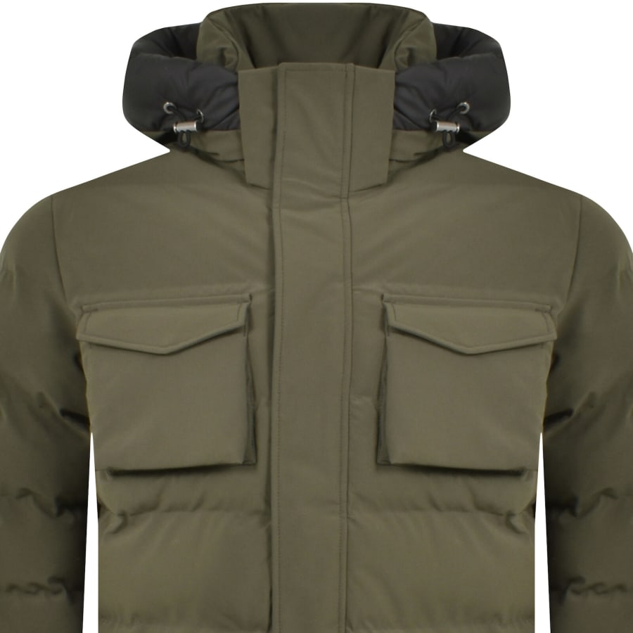 Image number 2 for Sandbanks Branksome Puffer Jacket Khaki