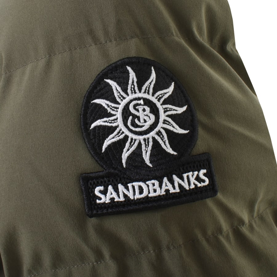Image number 3 for Sandbanks Branksome Puffer Jacket Khaki