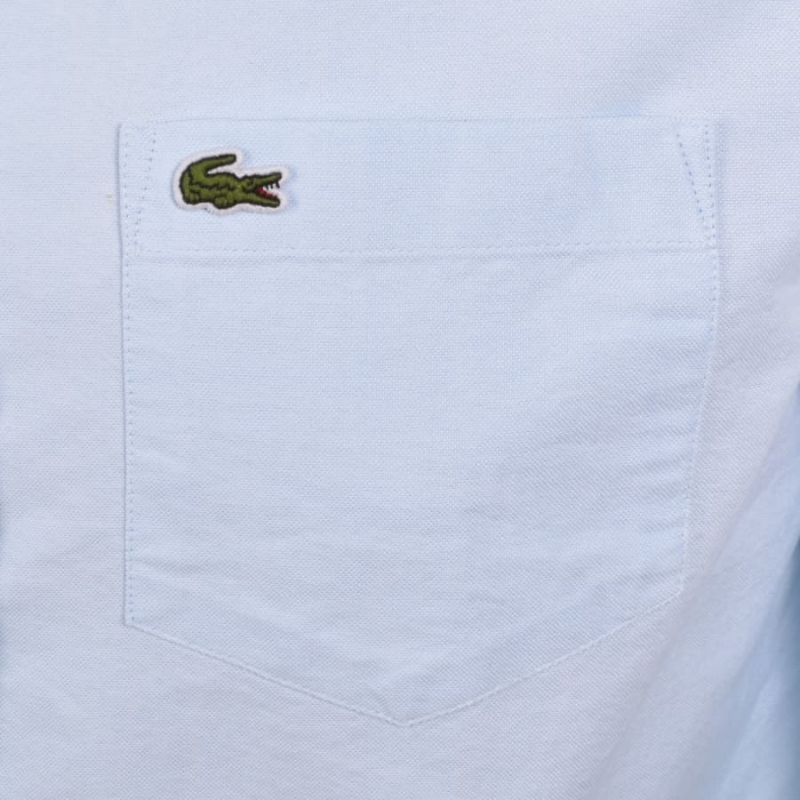 Image number 3 for Lacoste Woven Long Sleeved Shirt Blue