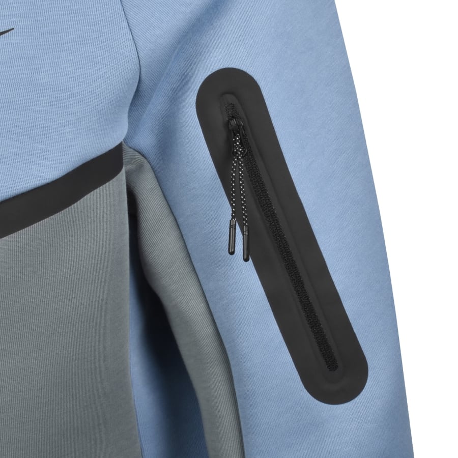 Image number 4 for Nike Tech Fleece Windrunner Hoodie Blue