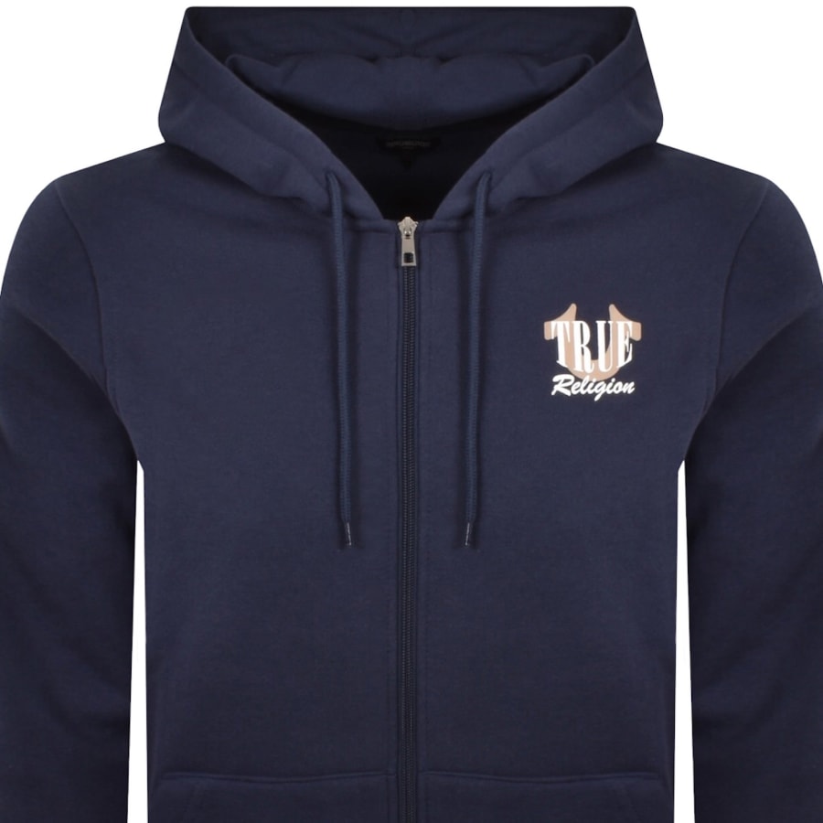 Image number 3 for True Religion Buddha Full Zip Hoodie Blue