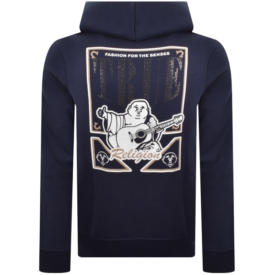 Image number 4 for True Religion Buddha Full Zip Hoodie Blue