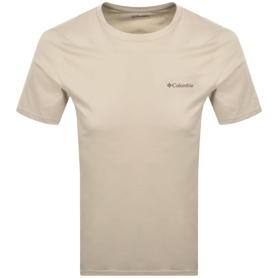 Image number 2 for Columbia Rapid Ridge Back Graphic T Shirt Beige