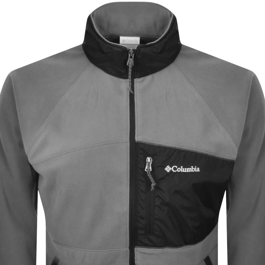 Image number 2 for Columbia Fast Trek Full Zip Fleece Grey