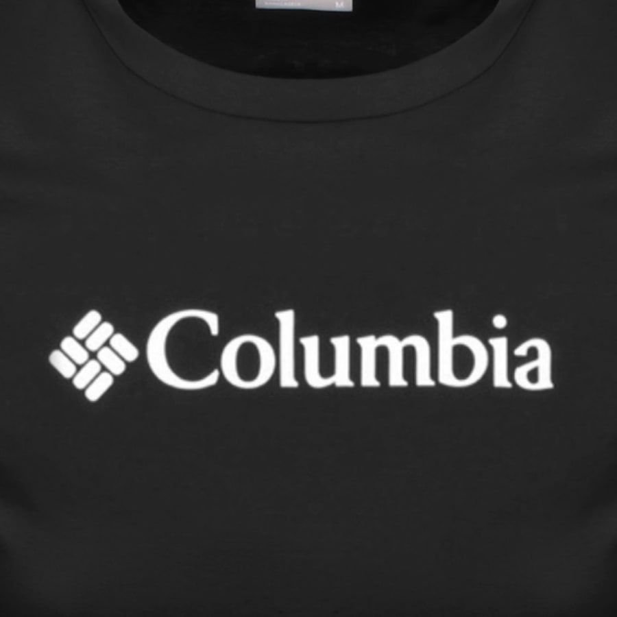 Image number 3 for Columbia Basic Logo T Shirt Black