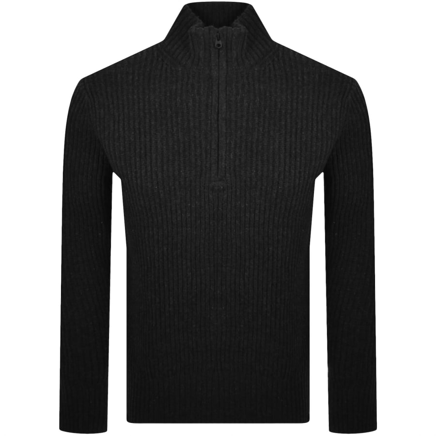 Image number 1 for G-Star Half Zip Knit Jumper Grey