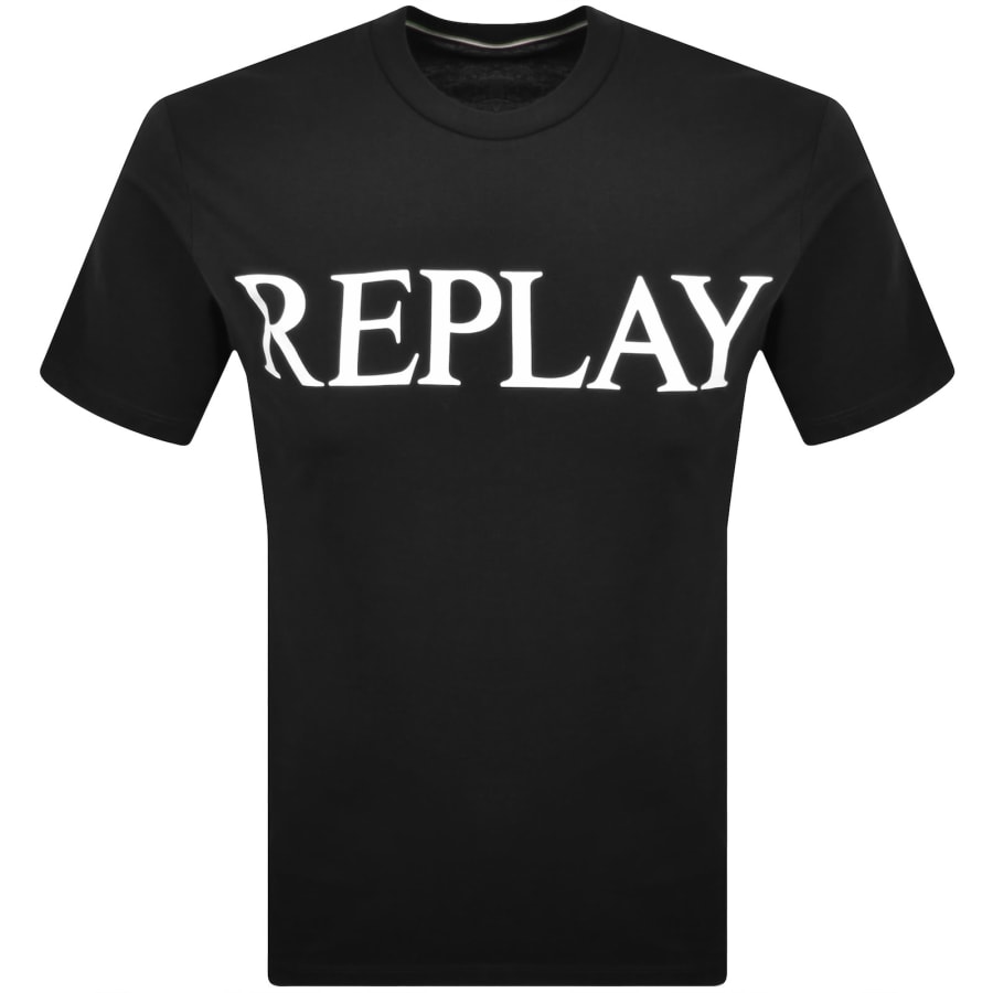 Image number 1 for Replay Logo T Shirt Black