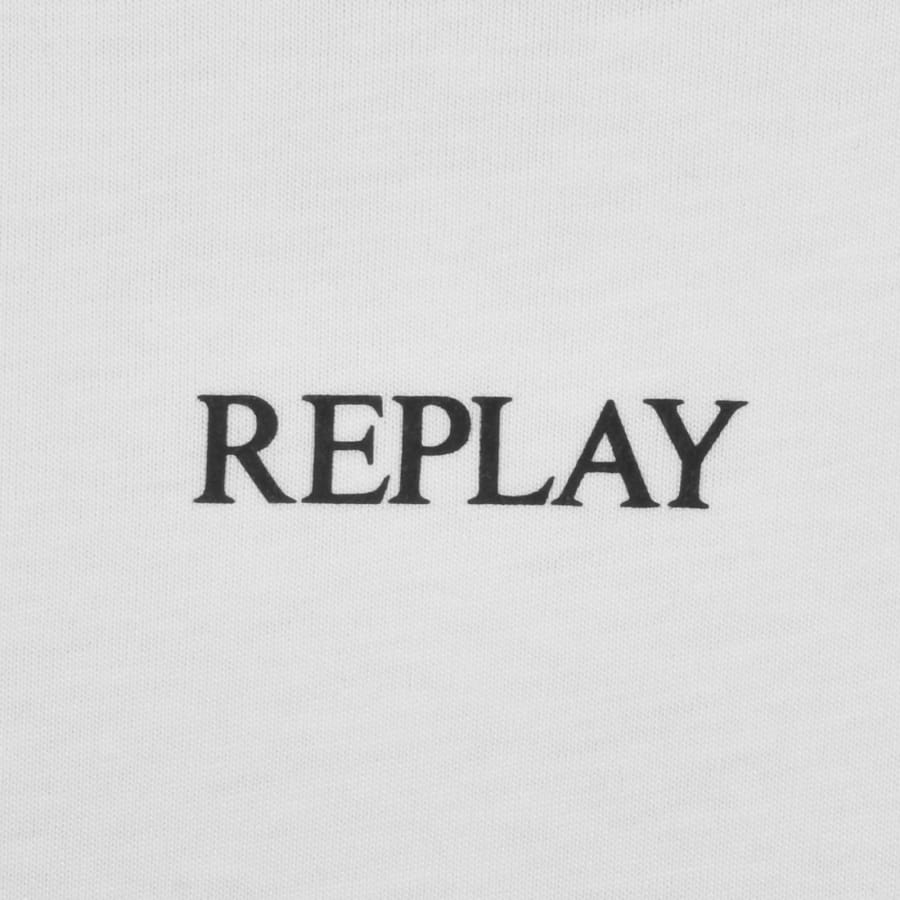 Image number 3 for Replay Logo T Shirt White