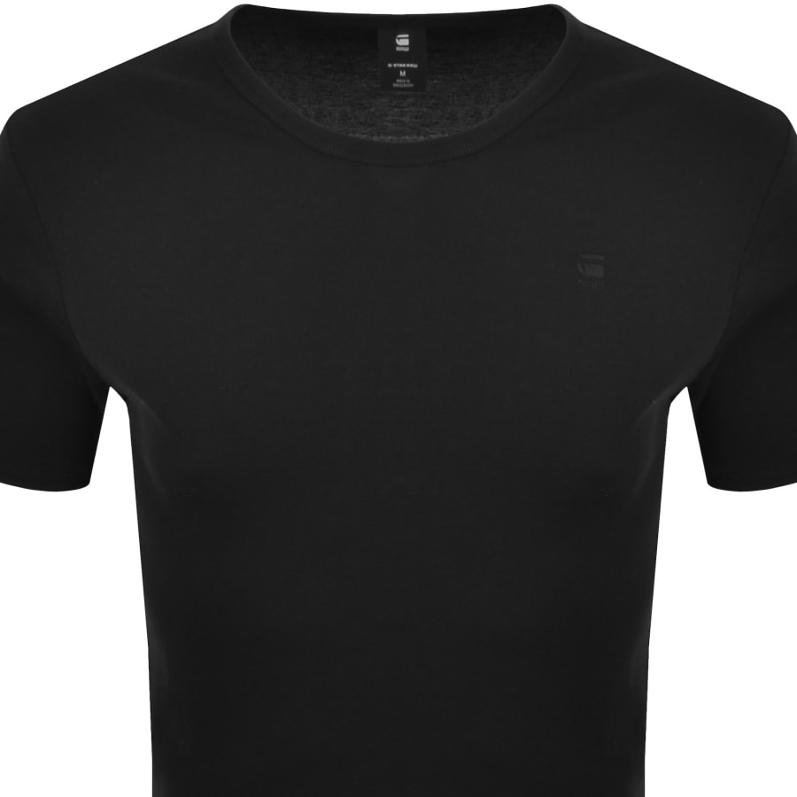 Image number 3 for G-Star 2 Pack Base T Shirts Black