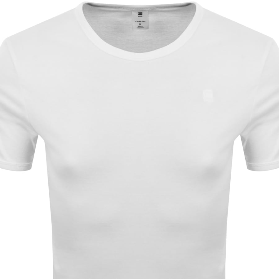 Image number 3 for G-Star 2 Pack Base T Shirts White