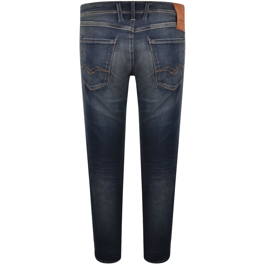 Image number 3 for Replay Slim Fit Anbass Jeans Blue