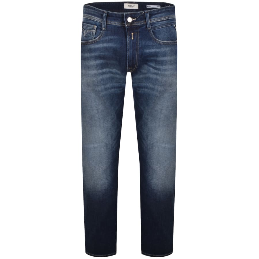 Image number 2 for Replay Rocco Jeans Deep Blue Indigo