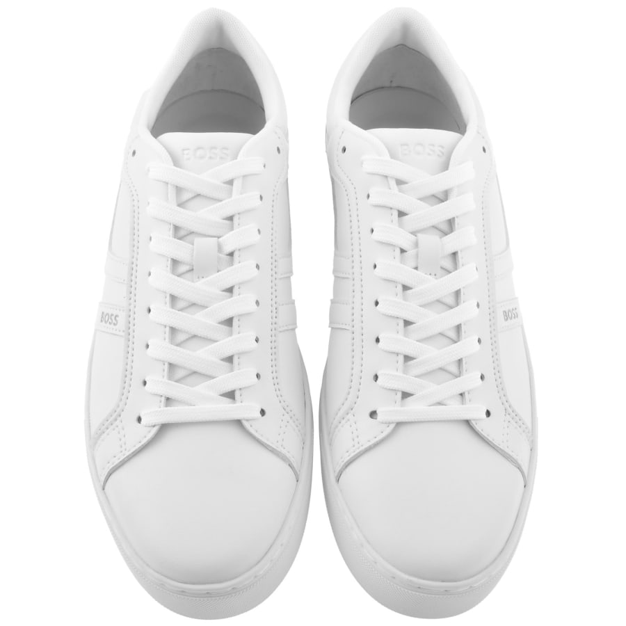 Image number 3 for BOSS Rhys Tennis Trainers White