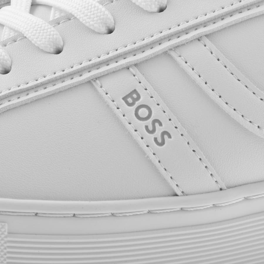 Image number 4 for BOSS Rhys Tennis Trainers White