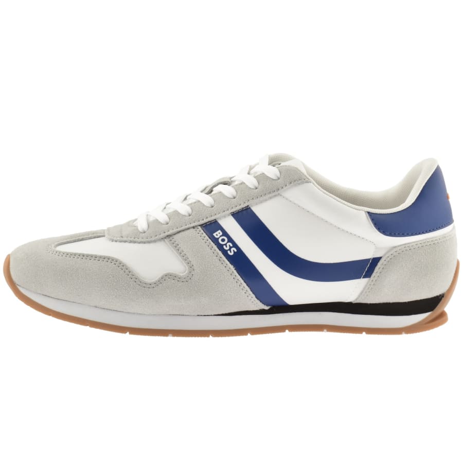 Image number 1 for BOSS Levon Runner Trainers Open Grey