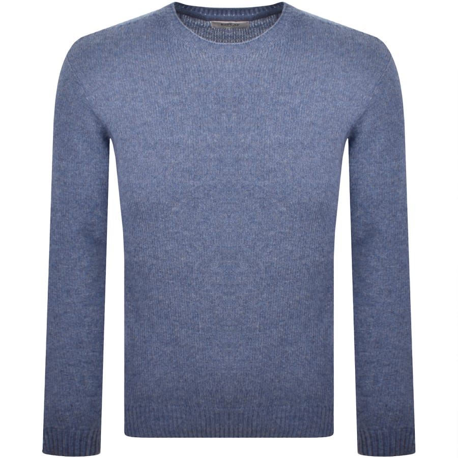Image number 1 for Replay Knitted Jumper Blue