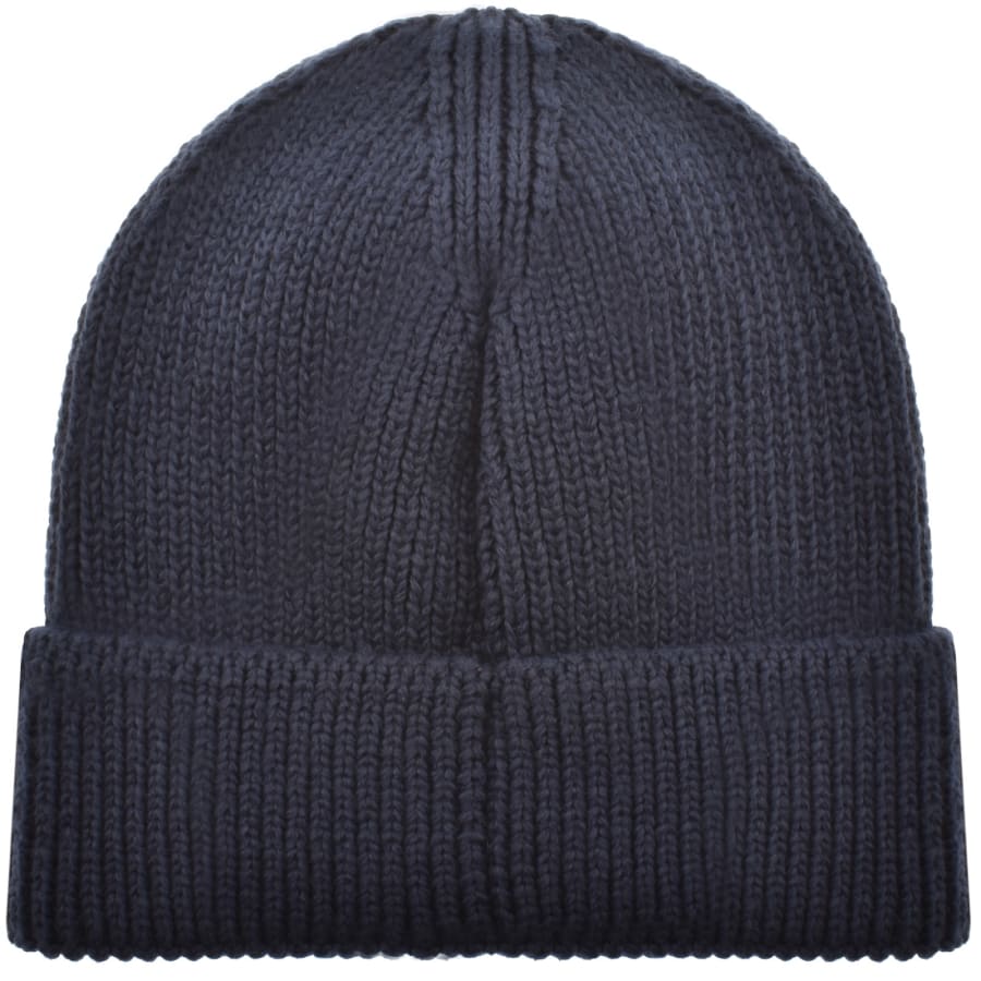 Image number 2 for The North Face Logo Beanie Hat Navy