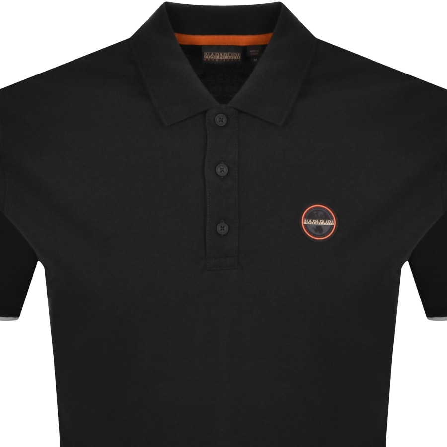 Image number 2 for Napapijri E Badge Polo T Shirt Black