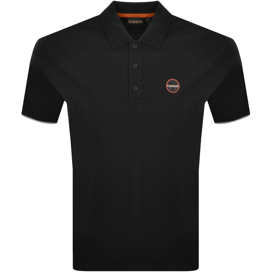 Image number 1 for Napapijri E Badge Polo T Shirt Black