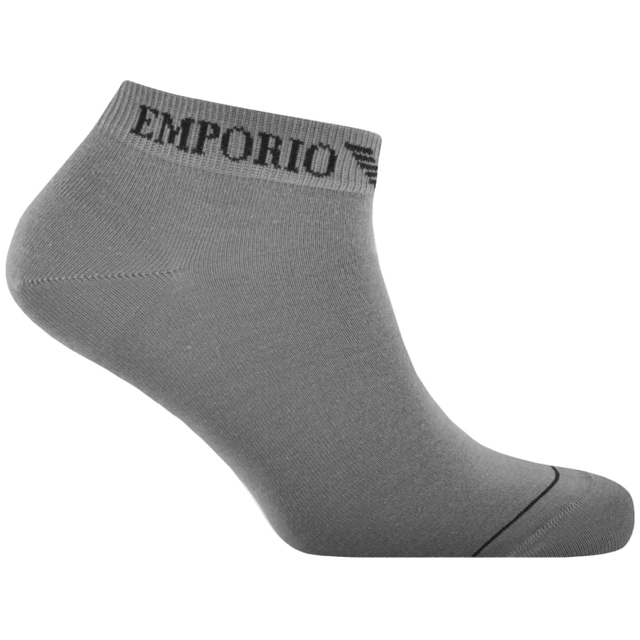 Image number 4 for Emporio Armani 3 Pack Trainer Socks