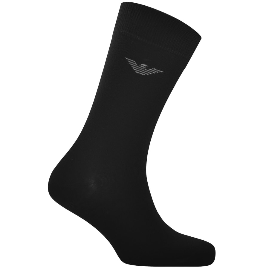 Image number 2 for Emporio Armani 3 Pack Socks Black