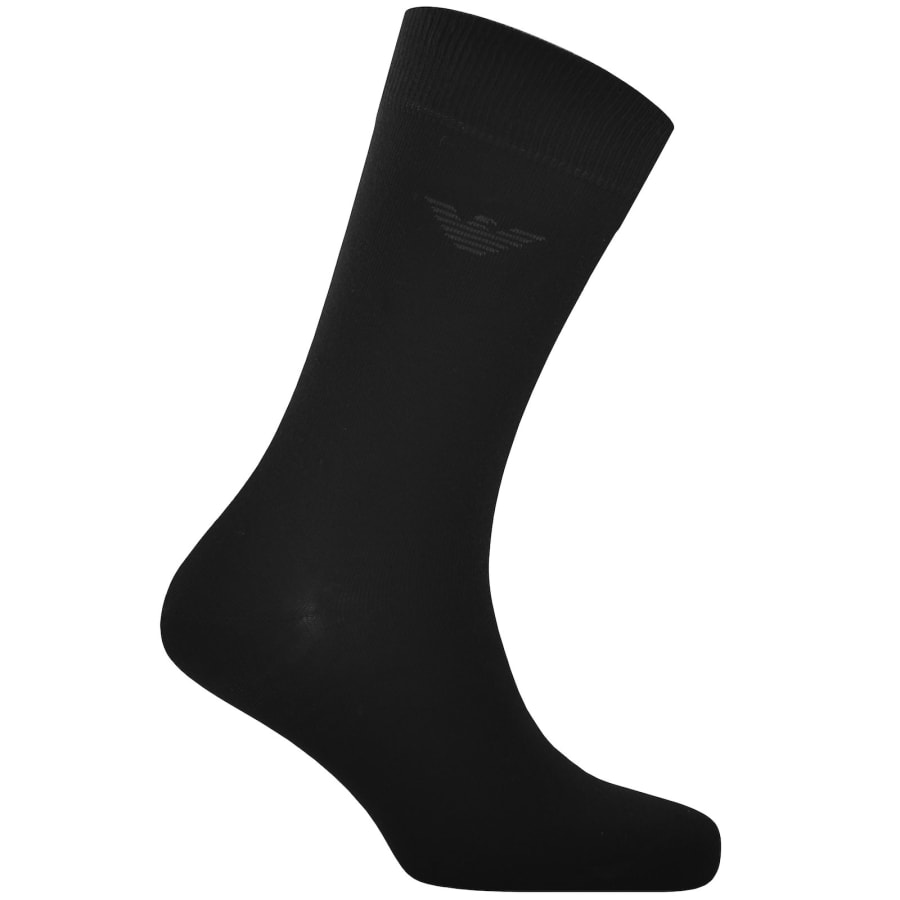 Image number 4 for Emporio Armani 3 Pack Socks Black