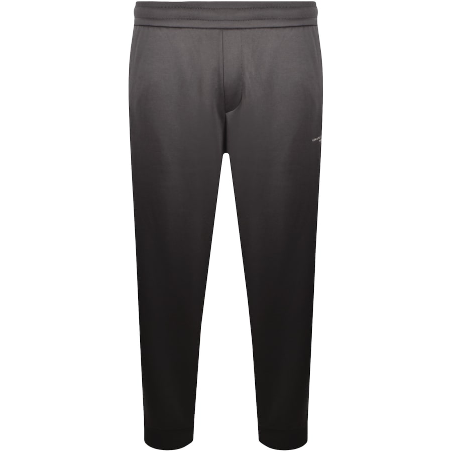 Image number 2 for Armani Exchange Contrast Piping Joggers Grey