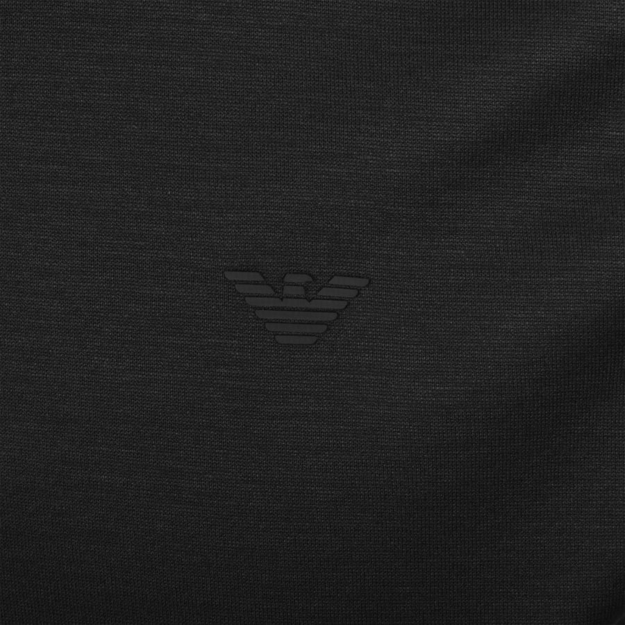 Image number 3 for Emporio Armani Long Sleeved Polo T Shirt Black