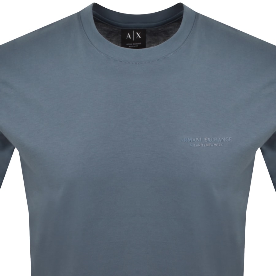 Image number 2 for Armani Exchange Small Logo T Shirt Blue