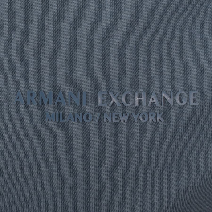 Image number 3 for Armani Exchange Small Logo T Shirt Blue