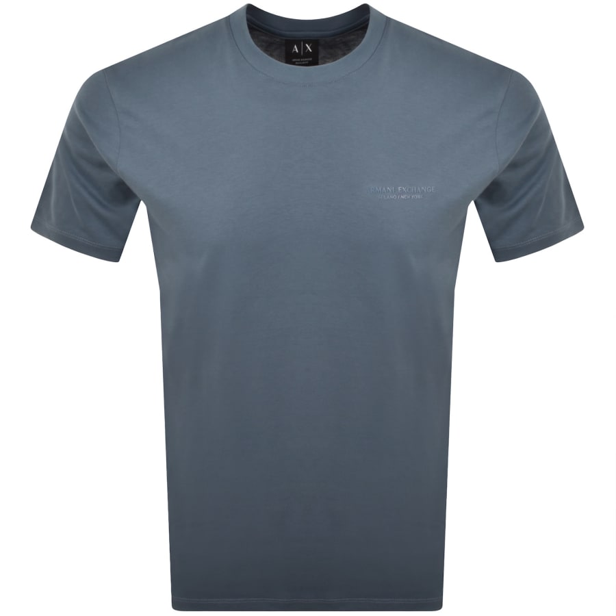 Image number 1 for Armani Exchange Small Logo T Shirt Blue