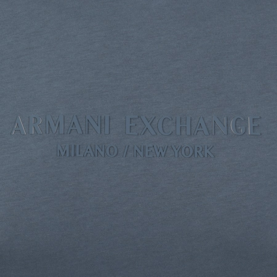 Image number 3 for Armani Exchange Regular Fit Logo T Shirt Blue