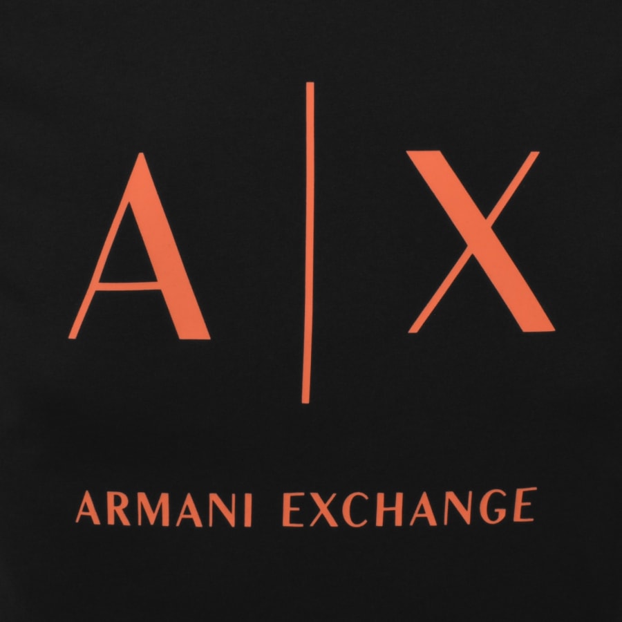 Image number 3 for Armani Exchange Slim Fit Crew Neck T Shirt Black