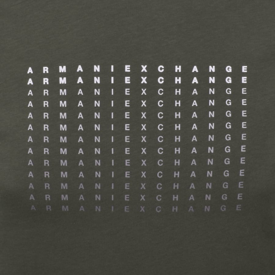 Image number 3 for Armani Exchange Logo Print T Shirt Green
