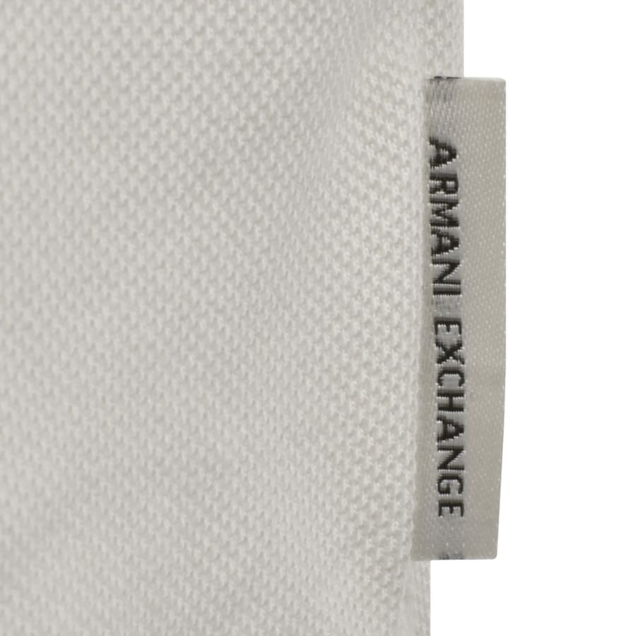 Image number 5 for Armani Exchange Tipped Polo T Shirt Cream