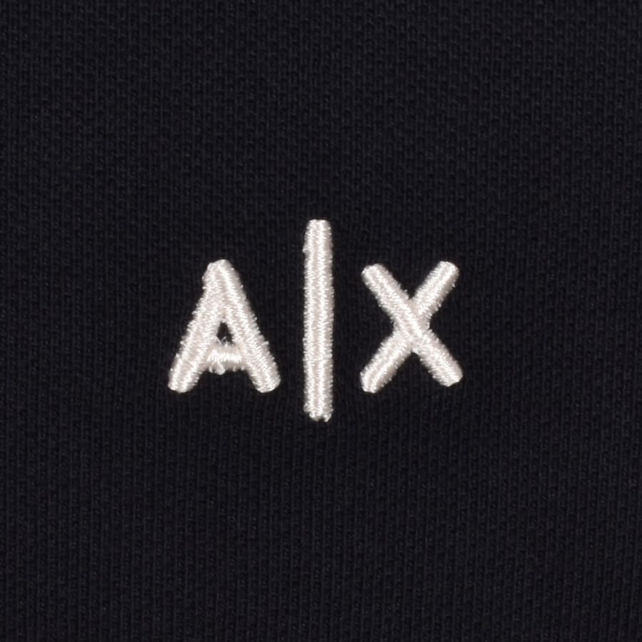 Image number 3 for Armani Exchange Tipped Polo T Shirt Navy