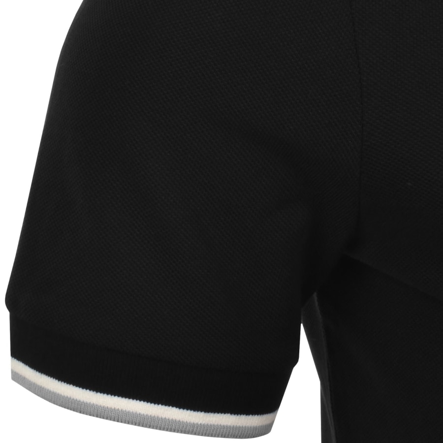 Image number 3 for Armani Exchange Slim Fit Polo T Shirt Black