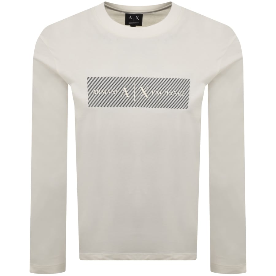 Image number 1 for Armani Exchange Crew Neck T Shirt Cream