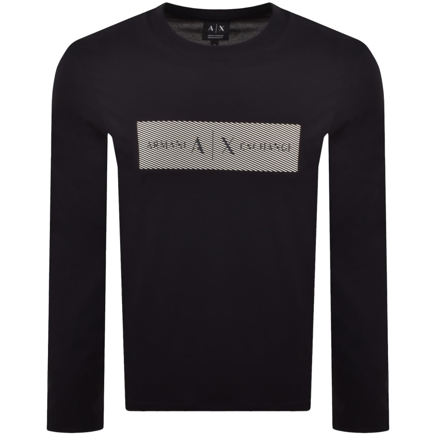 Image number 1 for Armani Exchange Crew Neck T Shirt Navy