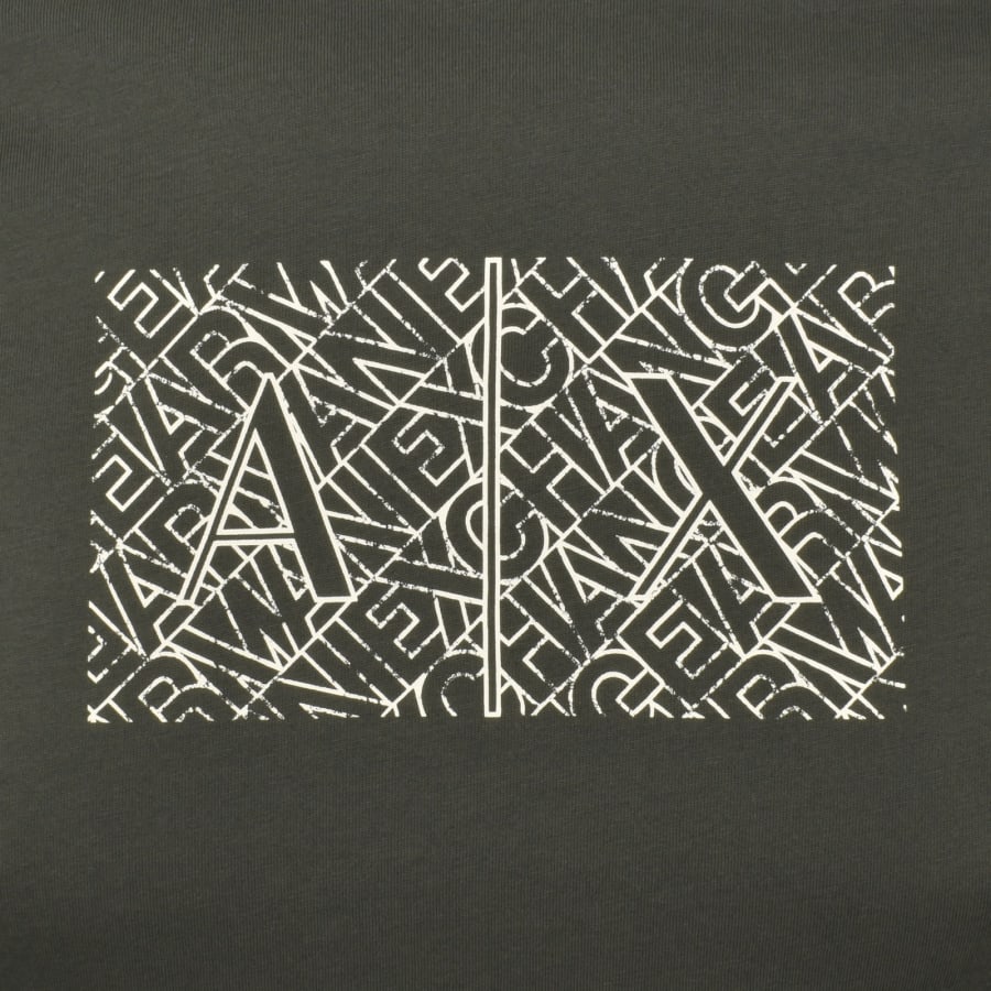 Image number 3 for Armani Exchange Slim Fit Crew Neck T Shirt Green