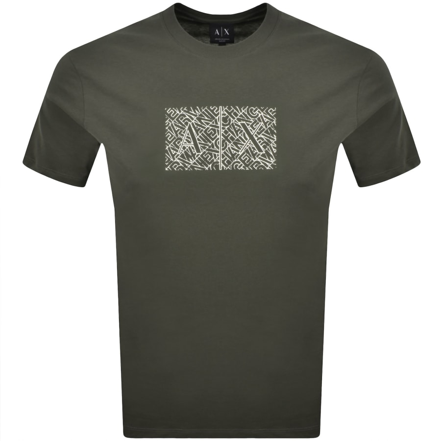 Image number 1 for Armani Exchange Slim Fit Crew Neck T Shirt Green