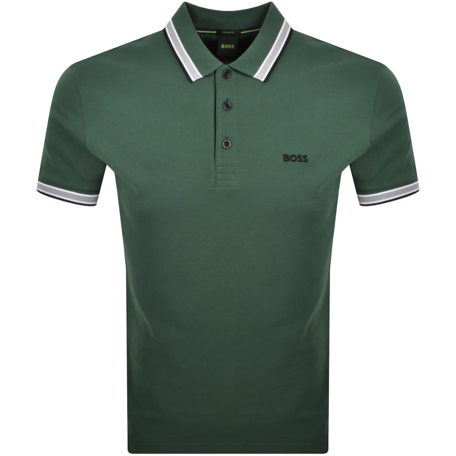 Image number 1 for BOSS Paddy Polo T Shirt Open Green