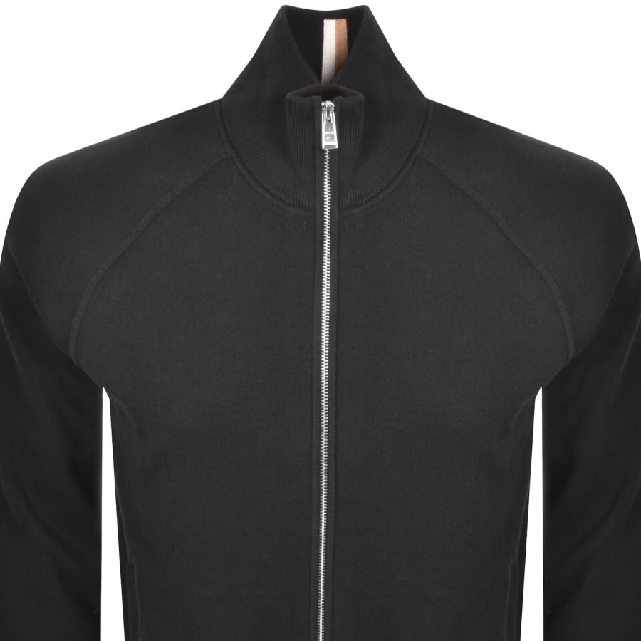 Image number 2 for BOSS Idino Full Zip Knit Jumper Black