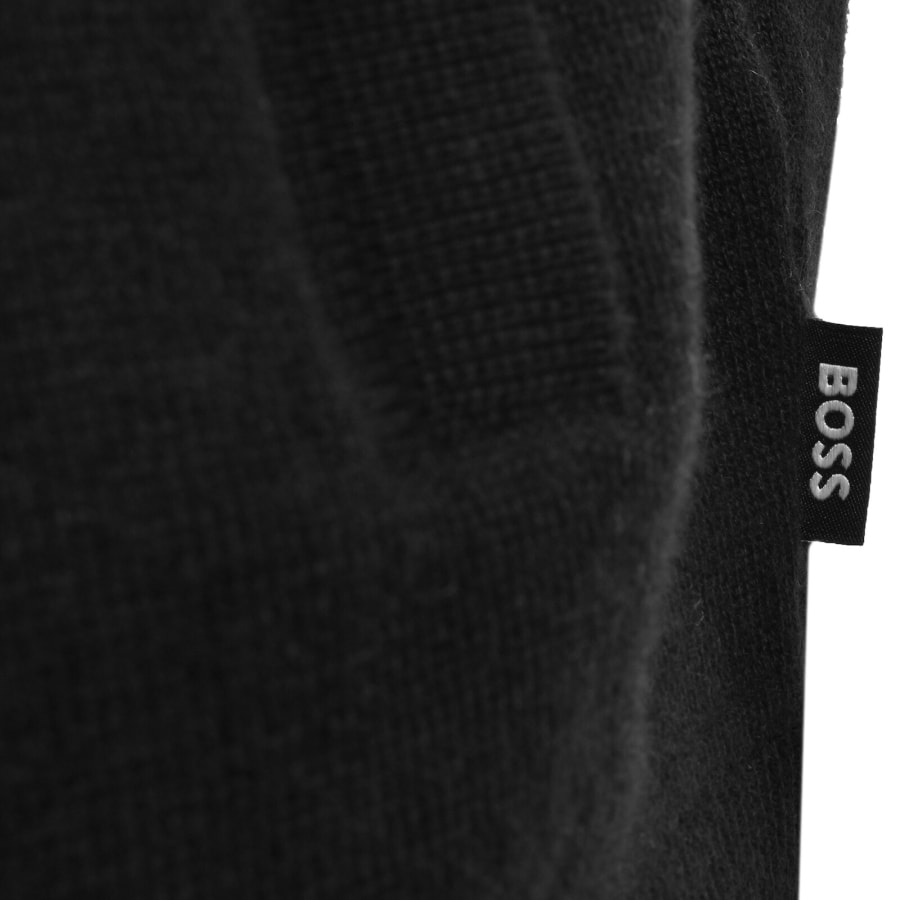 Image number 3 for BOSS Idino Full Zip Knit Jumper Black
