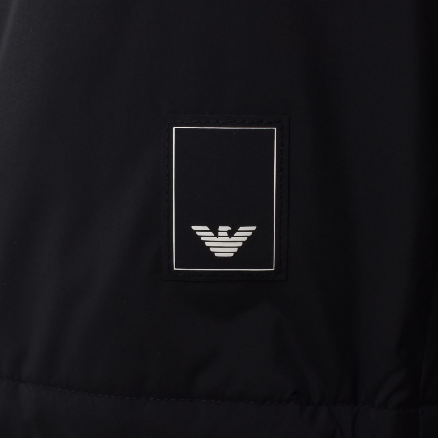 Image number 4 for Emporio Armani Nylon Hooded Jacket Navy